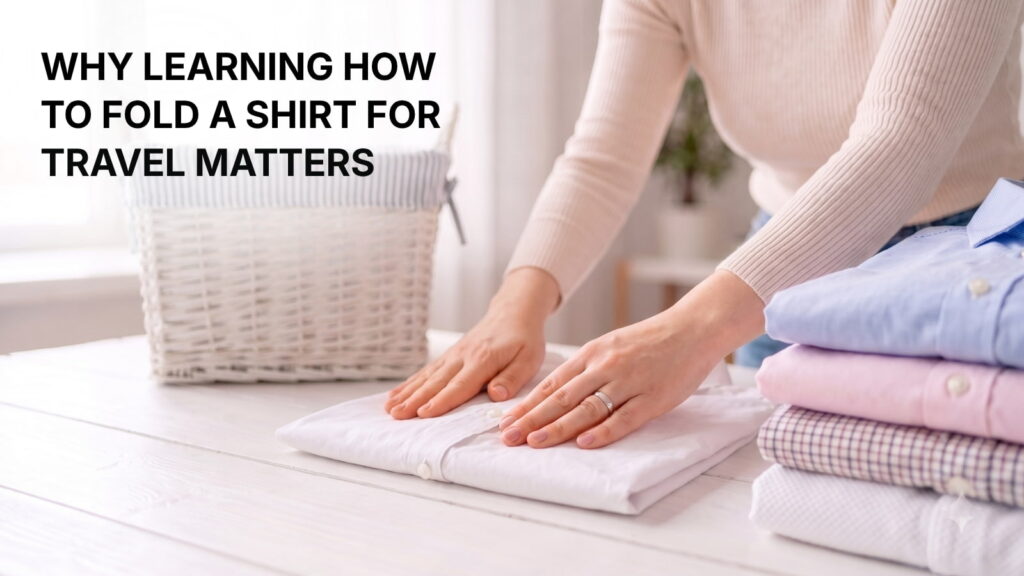 How to Fold a Shirt for Travel 2